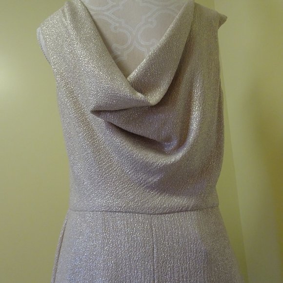 Ladies Size 14 Champagne long Prom Dress-NEW - Picture 3 of 8